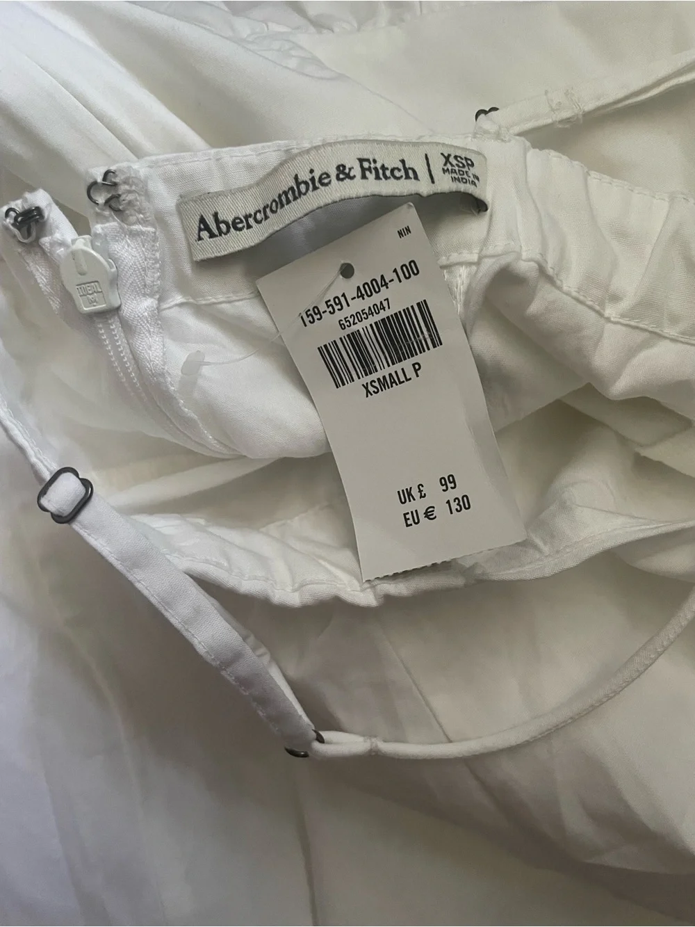 Brand new with tag Abercrombie & Fitch White Strappy Maxi Corset Dress